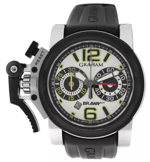 Graham Chronofighter Oversize G-BGP-001 White 2BROV.W01A.K10N Replica Watch